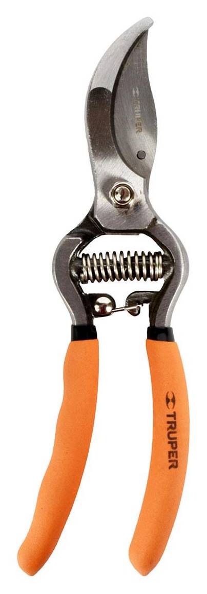 Truper · Tijera para plantas y tallos naranja truper