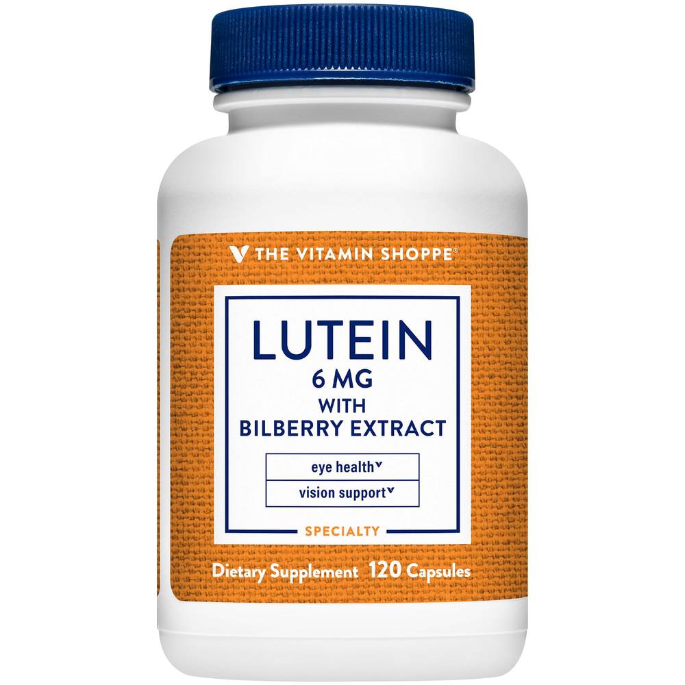 Lutein With Bilberry - Supports Vision & Eye Health (120 Capsules)