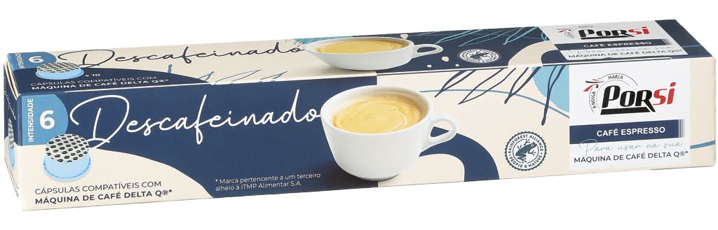 PorSi - Café descafeinado, 10 cápsulas