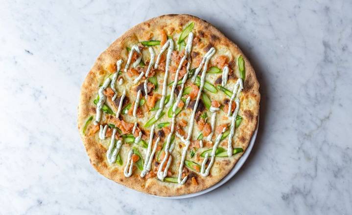 Pizza van de Maand: Salmone e Asparagi