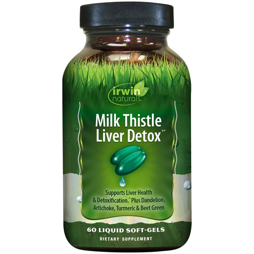 Milk Thistle Liver Detox With Dandelion, Artichoke & Beet Green (60 Softgels)