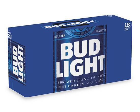 Bud Light, 18pk-12 oz Can Beer (4.2% ABV)