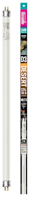 Arcadia 24 Watts D3+ Reptile T5 Lamp, 22 in, White