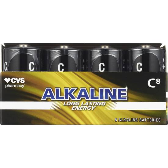 CVS Alkaline Batteries C, 8CT