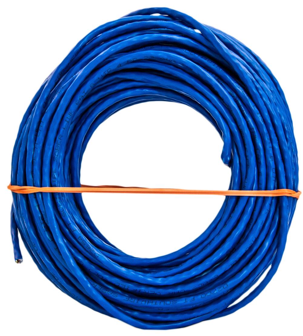 Southwire 100-ft 23 CAT 6 4 Riser Blue Data Cable Pull box | 56918943