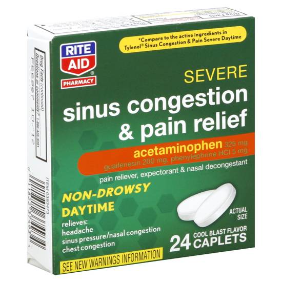 Rite Aid Sinus Congestion & Pain Relief (cool blast)