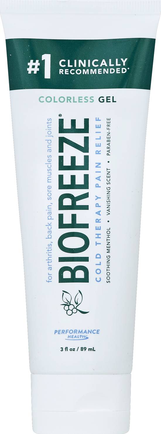 Biofreeze Pain Relief Cold Therapy Colorless Gel