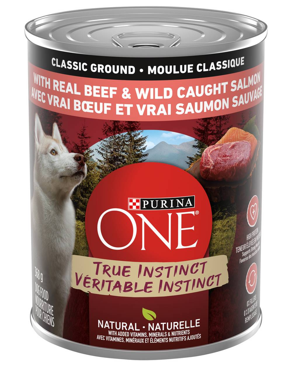 Purina One Beef & Salmon Wet Dog Food (368 g)