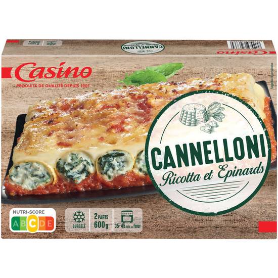 Cannelloni Ricotta et épinard