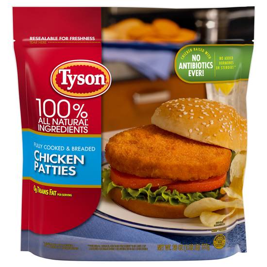 Tyson Fully Cooked & Breaded Chicken Patties