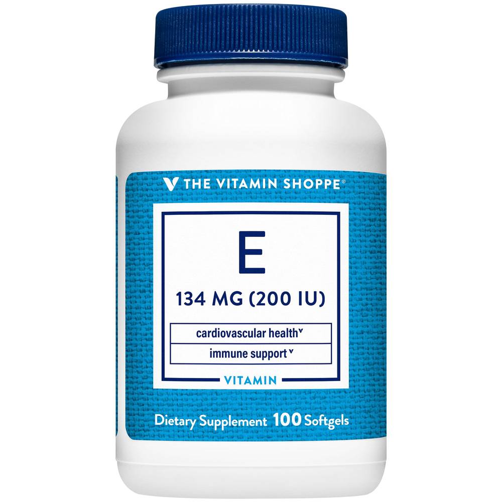 Vitamin E - Promotes Cardiovascular & Immune Health - 200 Iu (100 Softgels)