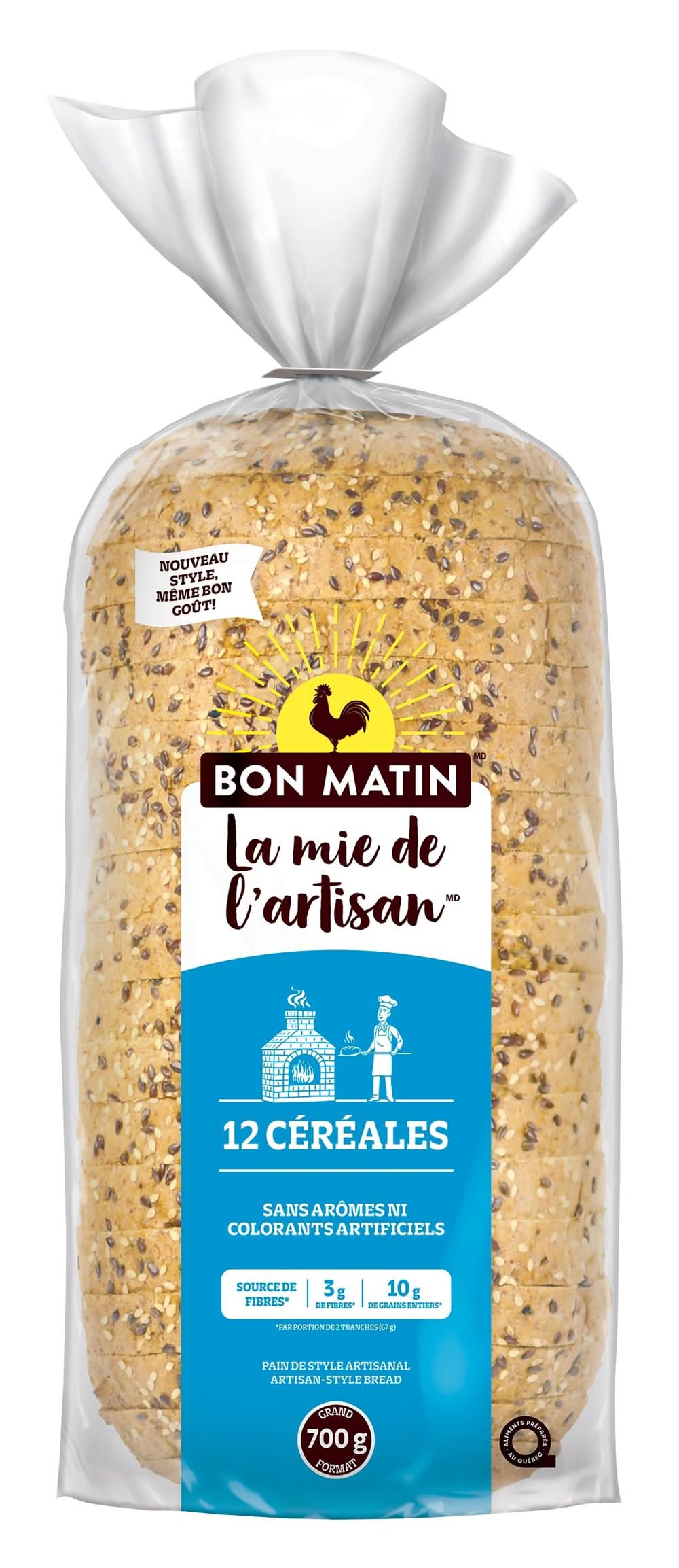 Bon Matin 12 Grains Belgian Bread (700 g)