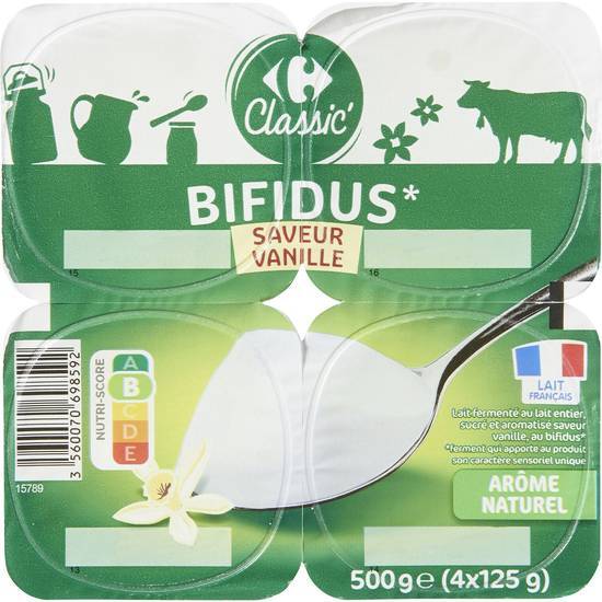 Carrefour Classic' - Yaourt bifidus (vanille)