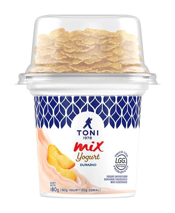 Toni yogurt mix durazno 180g