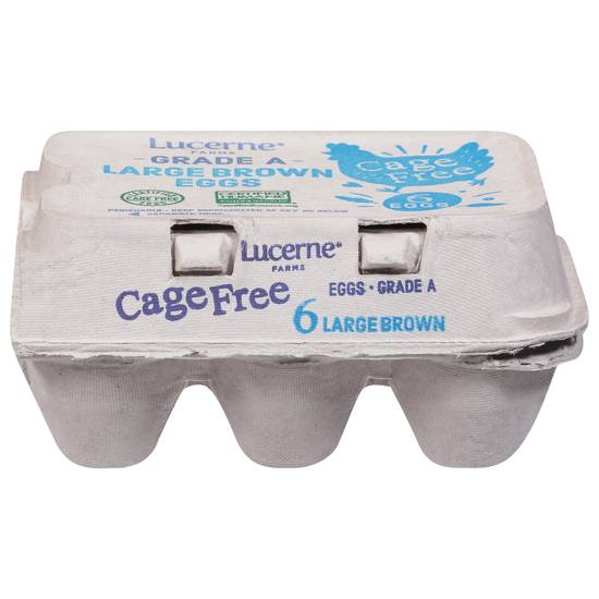 Lucerne Large Cage Free Brown Eggs (6 ct)