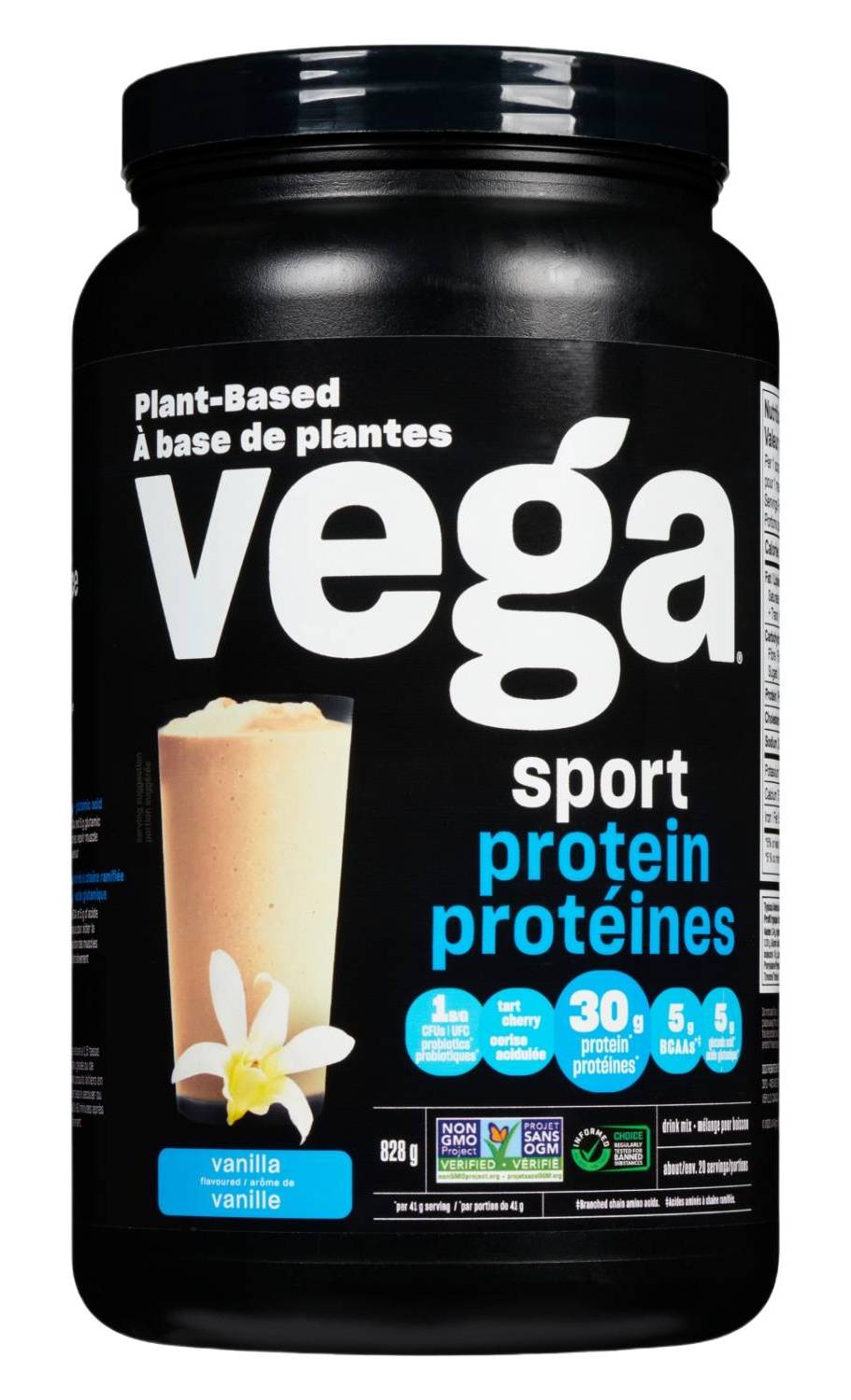 Vega Sport Vanilla Flavoured Protein Powder (828 g)
