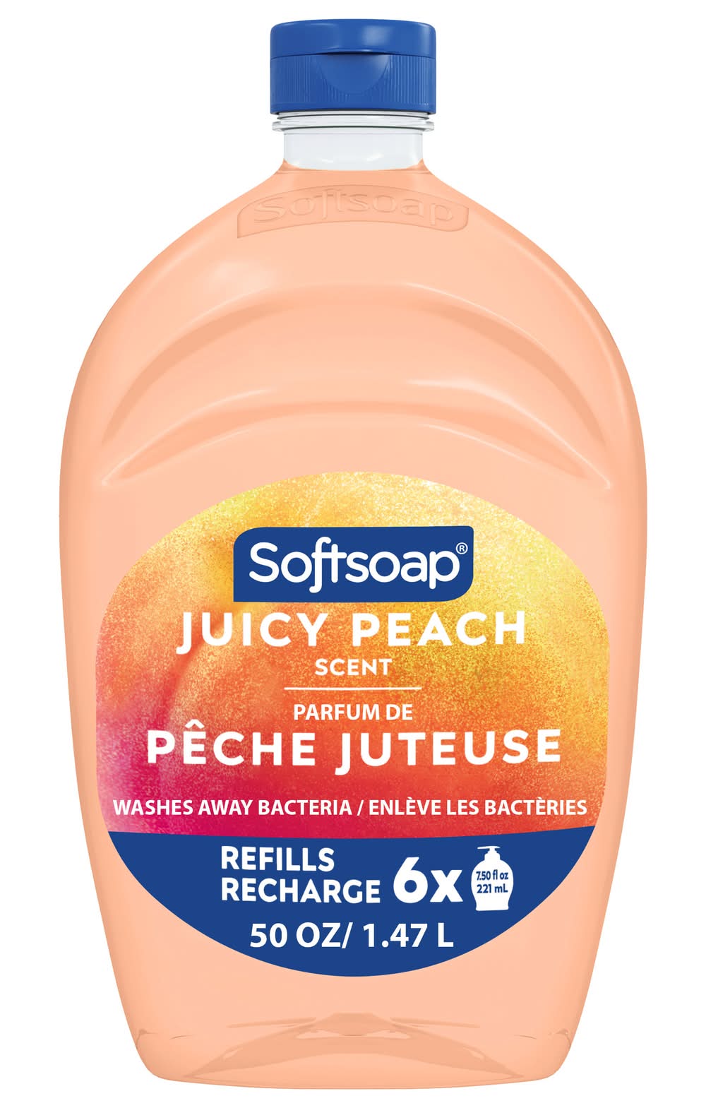 Softsoap Liquid Kitchen and Bathroom Hand Soap Refill, Juicy Peach (50 fl oz)