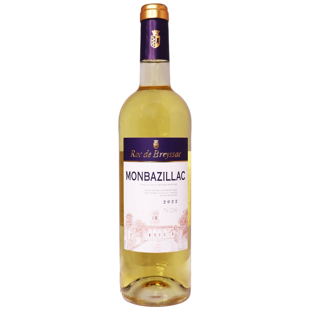 Les Médiévales - Vin blanc monbazillac moelleux roc de breyssac 2021 (750ml)