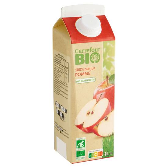 Carrefour Bio 100% Pur Jus Pomme 1 L