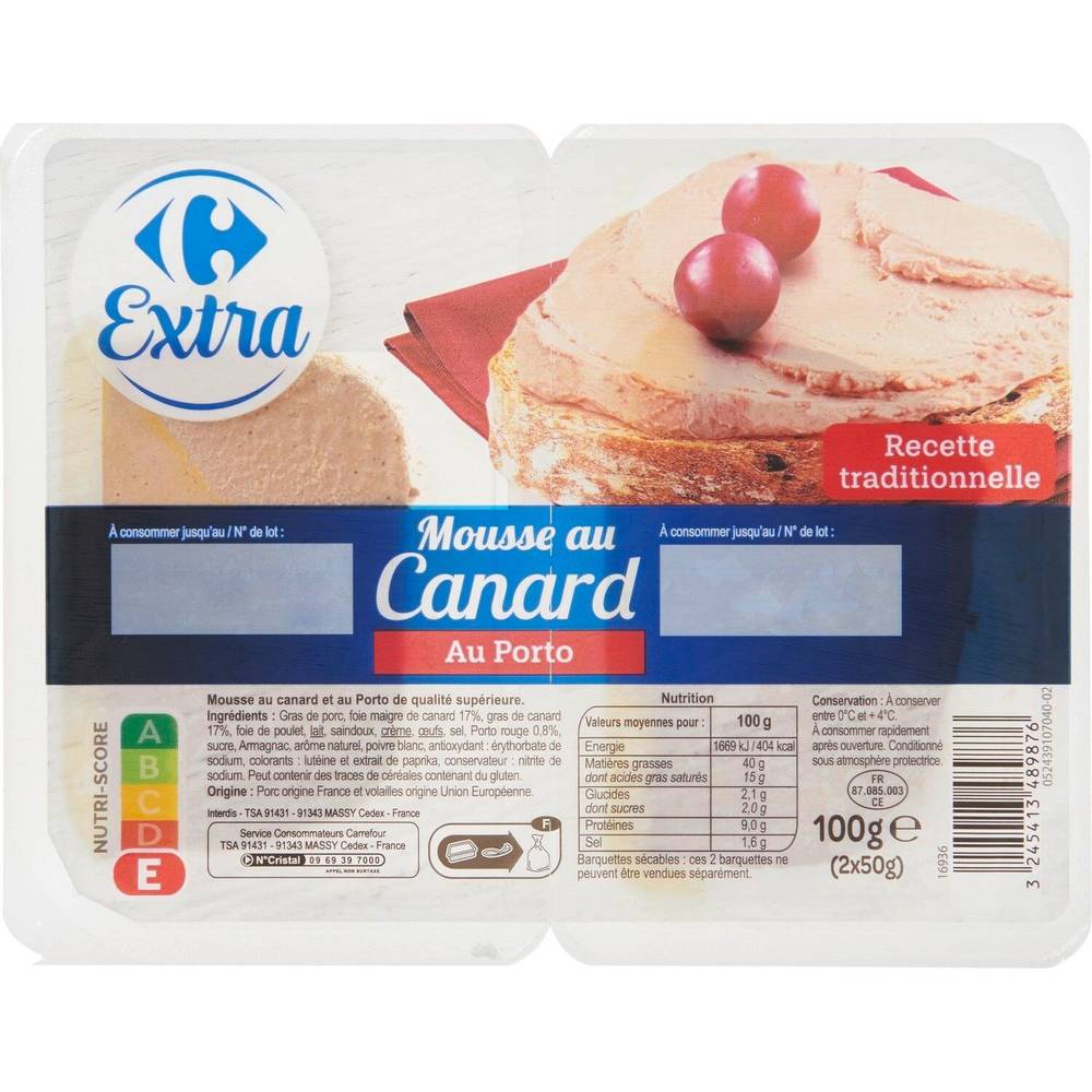 Carrefour - Mousse au canard au porto