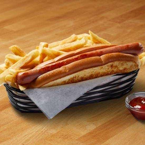 2 Hot Dogs w/Fries Basket