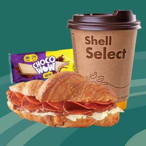 Combo Croissant Italiano + Galleta Choco Wow 36 g + Café 12 oz