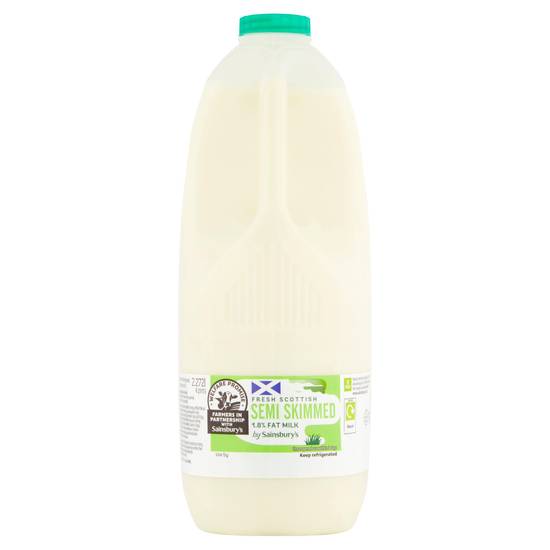 Sainsbury's Scottish Semi Skimmed Milk 2.27L (4 pint)