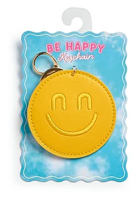 Recess Club Jellygram Smiley Key Chain, Yellow (ST923M)