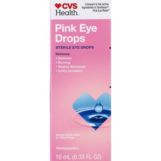 CVS Health Pink Eye Irritated Eye Relief Drops, 0.33 OZ
