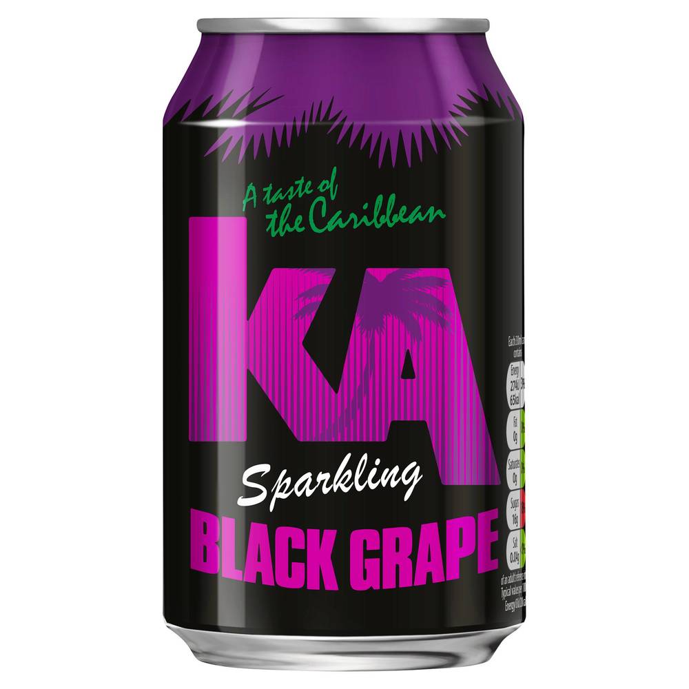 KA Sparkling Black Grape Juice Soft Drink 330ml