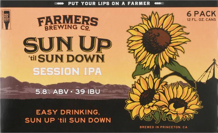 Farmers Brewing Co. Sun Up 'Til Sun Down Session Ipa Beer (6 ct, 12 fl oz)
