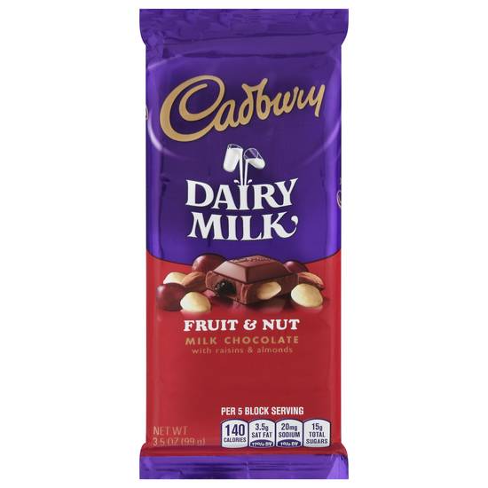 Cadbury Dairy Milk Fruit and Nut Chocolate