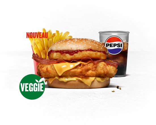 MENU TOWER CHEESE & BACON VEGGIE