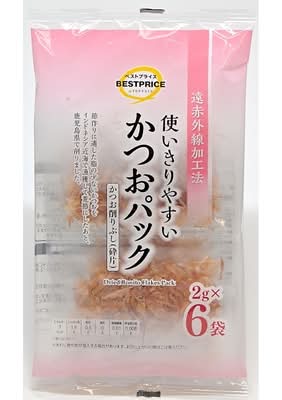 トップバリュ かつおパック(遠赤外線加工) (2g x 6)