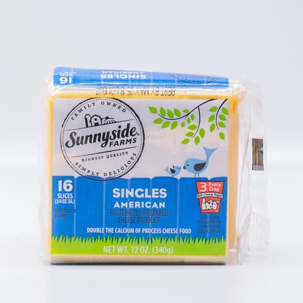 Sunnyside Farms American Pasteurized Prepared Cheese Product (12 oz, 16 ct)