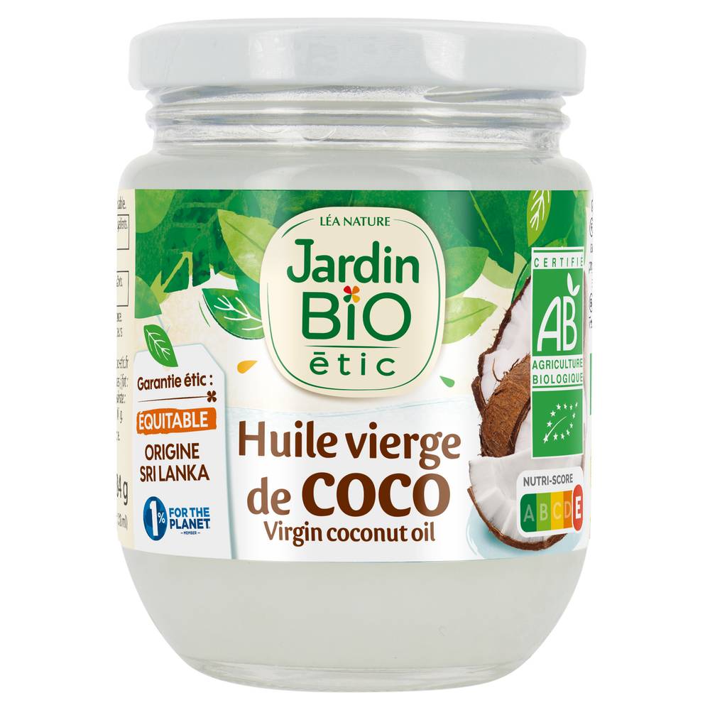 Jardin BiO étic - Huile vierge de noix de coco (184g)