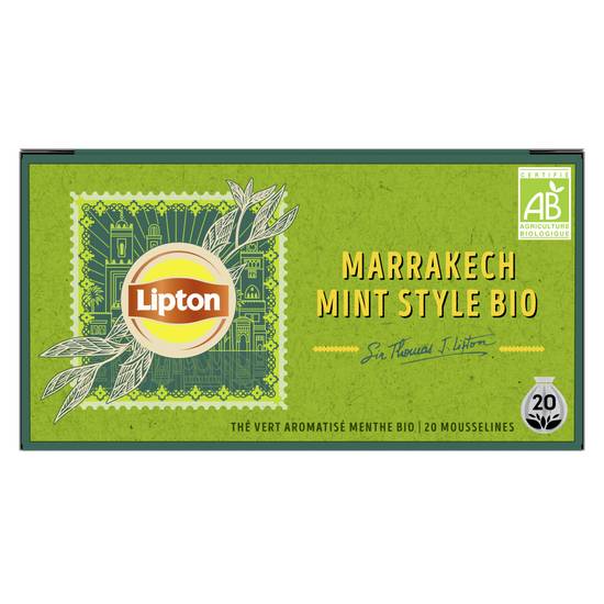 Lipton - Thé vert bio (34 g) (menthe)