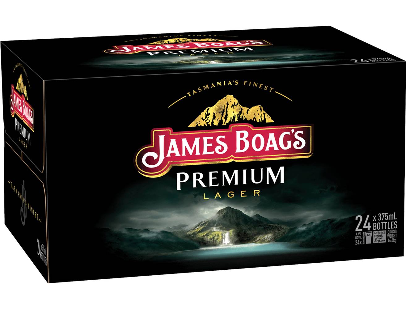 James Boags premium Lager Bottles 24x375ml