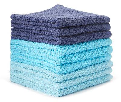 Blue Washcloths, 9-Pack