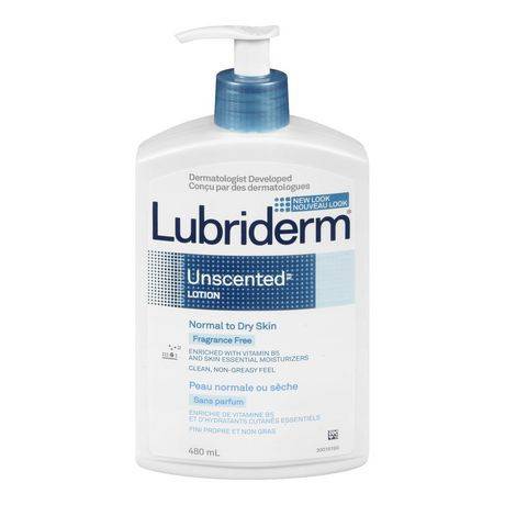Lubriderm Unscented Body Lotion Fragrance Free (480 ml)