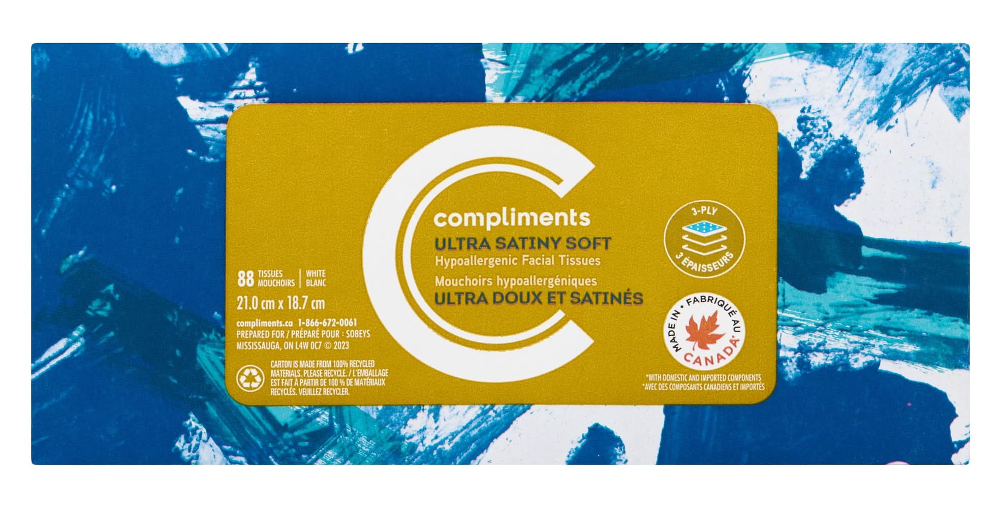 Compliments Facial Tissue Ultra Soft (88 ct)