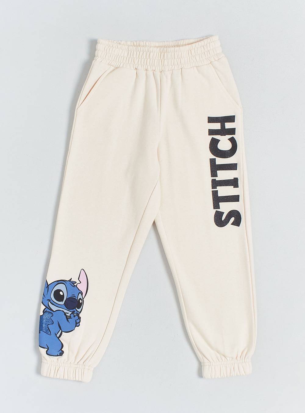 Disney pantalón buzo jogger stitch infantil ('t 10a/taupe)