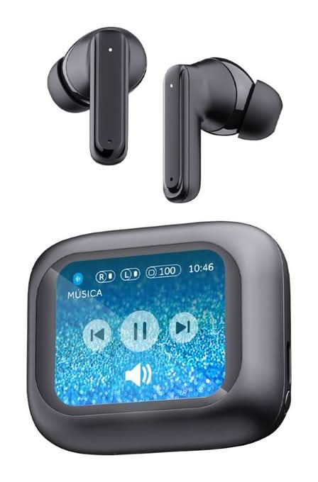 Select Sound · Audífonos inalámbricos in-ear bluetooth con pantalla táctil bth050n, negro