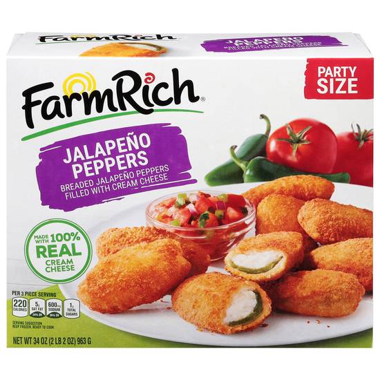 Farm Rich Breaded Jalapeno Peppers Party Size