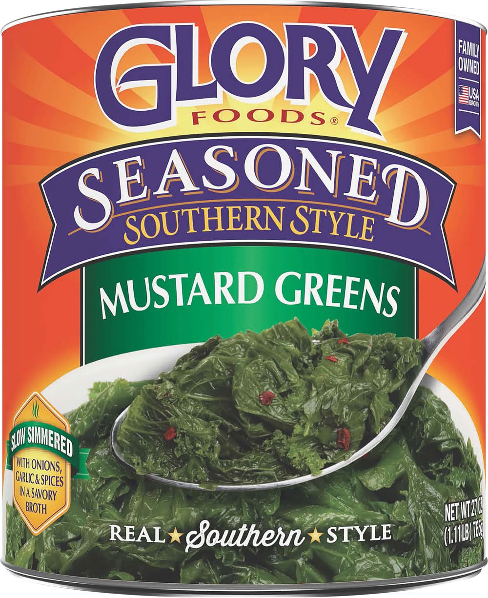 Glory Foods Seasoned Southern Style Mustard Greens (27 oz)