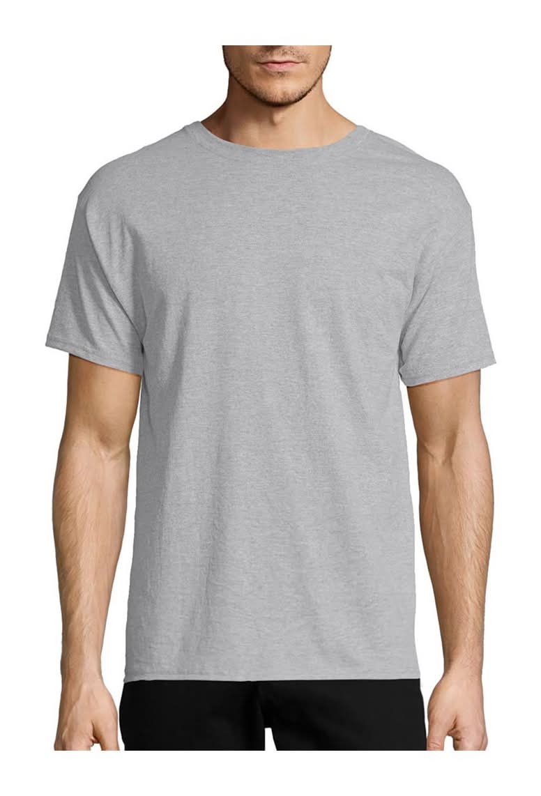 Hanes Ecosmart Short Sleeve T-Shirt, Men, M, Ash