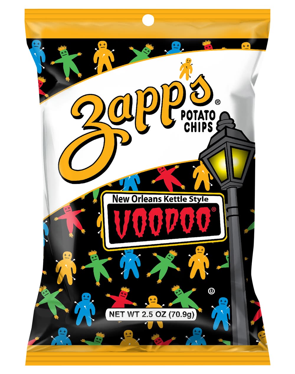 Zapp's New Orleans Kettle Style Potato Chips, Voodoo (2.5 oz)
