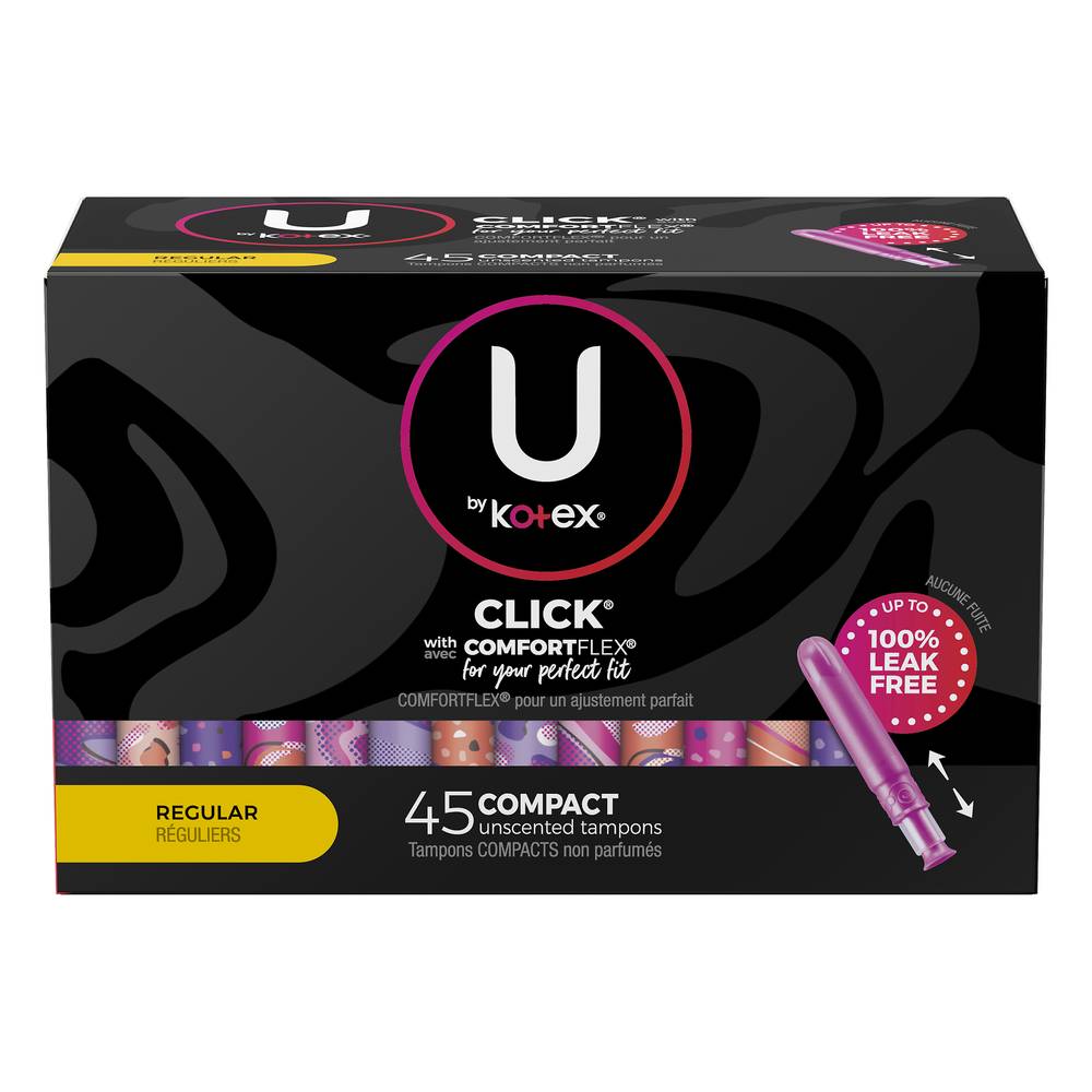 U By Kotex Click Compact Unscented Tampons (regular)