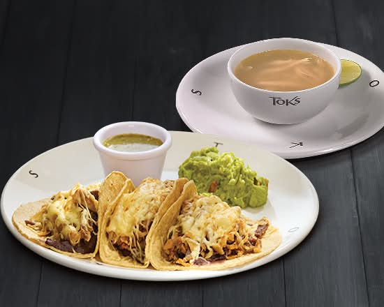 Combo Tacos de Milanesa al gratín