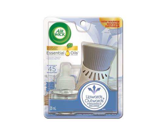 Air Wick · Diffuseur d'huile parfumée à fragrance Linge frais (20 ml) - Scented oil kit crisp linen air freshener (1 count)